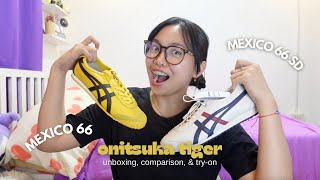 Onitsuka Tiger Mexico 66 SD Cream/Peacoat and Mexico 66 Yellow/Black: unboxing, comparison, & try-on