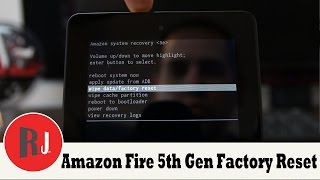 How to Factory Reset the Amazon Fire 5th gen 7in tablet