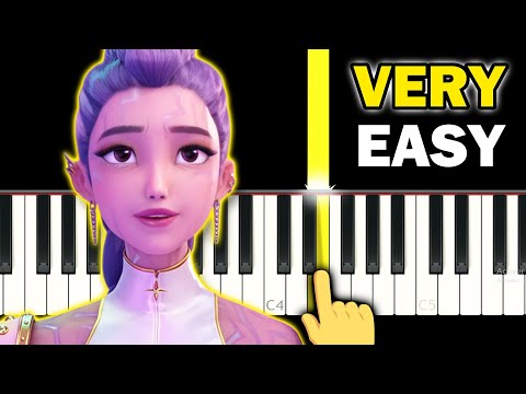 What it Sounds Like - KPOP Demon Hunters - VERY EASY Piano tutorial