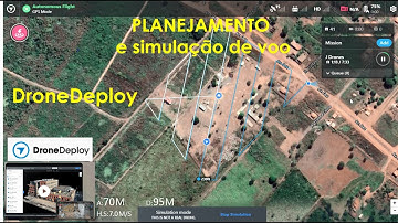 Planejamento e simulação de voo com DroneDeploy mapeamento com Drone topografia aerofotogrametria
