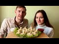 MUKBANG ДОМАШНИЕ  ХИНКАЛИ / МУКБАНГ / KHINKALI