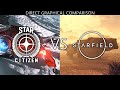 Starfield Vs Star Citizen ! Direct Graphics Comparison Of The Official Gameplay Trailer