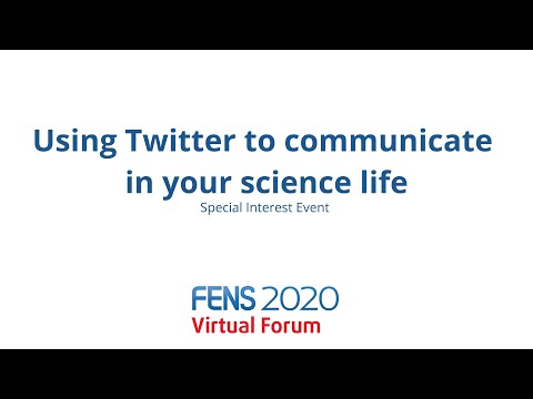 Using Twitter to communicate in your science life