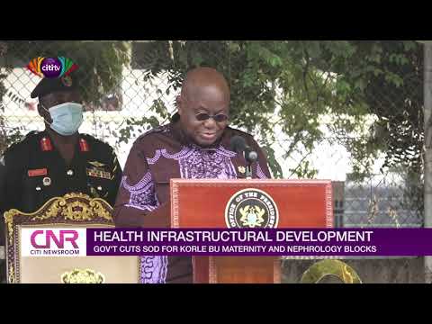 Akufo-Addo cuts sod