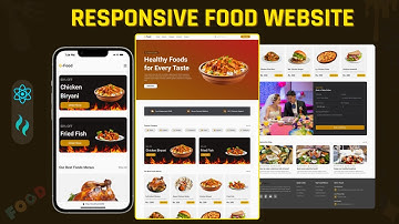 Build a Responsive Food Website with ReactJS & Tailwind CSS