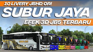 SHARE 10 LIVERY SUBUR JAYA JBHD ORI TERBARU EFEK 3D JB5 | LIVERY BUSSID FREE DOWNLOAD NO PASSWORD screenshot 3