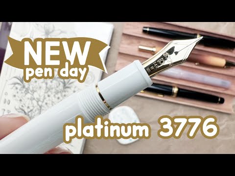 Platinum #3776 Chenonceau White 14k M Gold Nib Comparison Platinum