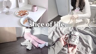 slice of life 🎀: sanrio haul, new desk & pegboard, , pinterest girl, shopping, coquette vlog