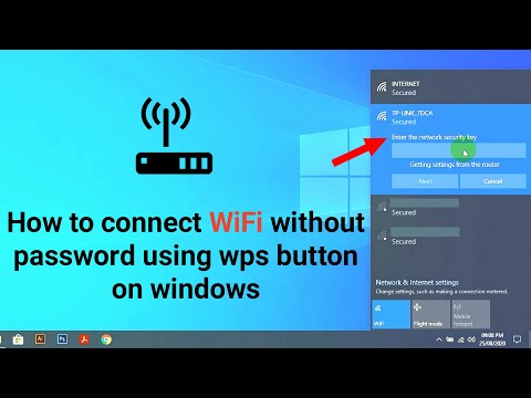 How to connect WiFi without password using wps button on PC by Pro Tutorials BD