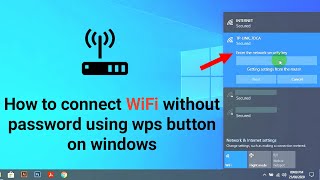 How to connect WiFi without password using wps button on PC screenshot 3