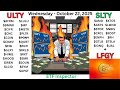YieldMax Weekly Paying ETFs ULTY, SLTY & LFGY Trades & Holdings Ex Day Wed October 22, 2025