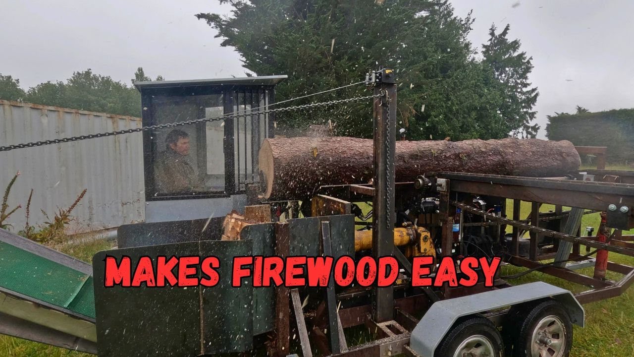 Удивительная машина - самодельный измельчитель дров