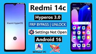 Redmi 14c Hyperos 3.0 Android 16 Frp Bypass | Xiaomi Hyperos 3.0 Google Lock Bypass/ Frp Bypass 2026