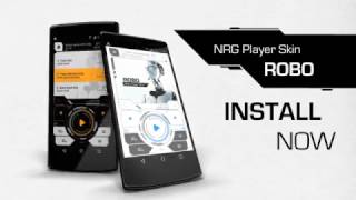 Robo Skin for NRG Player - free music player screenshot 3
