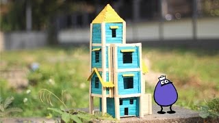 Make a Popsicle Stick House for Birds