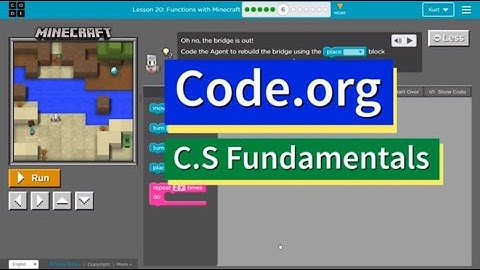 Code.org Express Lesson 20.6 Functions in Minecraft | Answers Explained | Course E Lesson 10.6