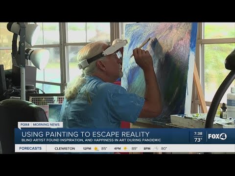 Blind artist finds