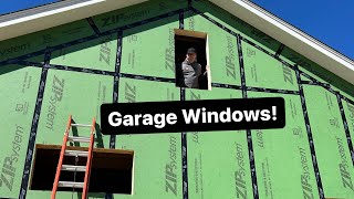 SAVE MONEY on garage windows // Window Install // Garage Build Ep. 21