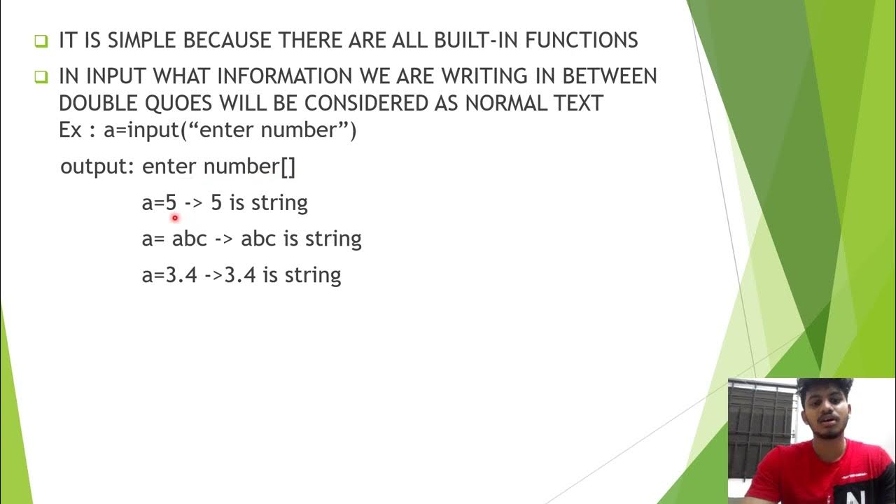 L06: Input and Output statement in python - YouTube