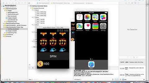Testing Apple Watch Casino Slots UI in simulator
