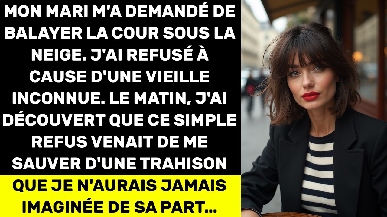 Une inconnue m'a dit de ne pas toucher la neige. Au matin, j'ai vu le secret de mon mari !