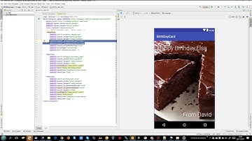 Android Basics: BirthDayCardVideo