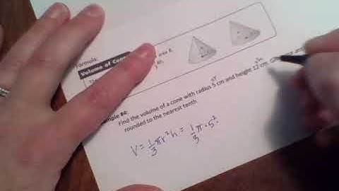 11.3 Volumes of Pyramids and Cones Video Notes - Geometry