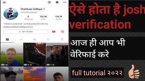 Josh app | How to verify account on josh app | josh account verify kaise kare | josh app trick
