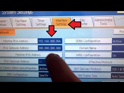 How To Connect Ricoh Copier Via Network Youtube