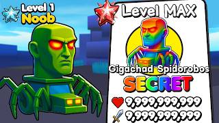 Unlocking *NEW* MAX LEVEL Gigalitraktos Spidorobos in Brainrot Evolution! (Roblox)