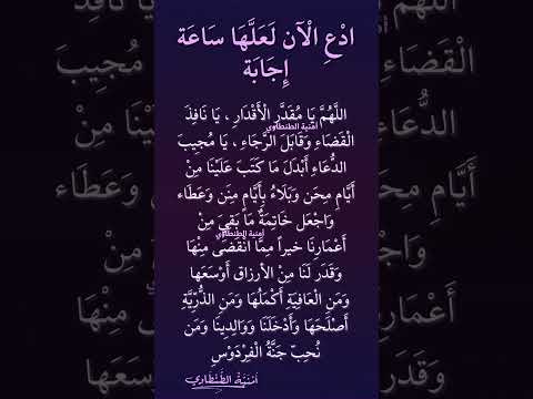 أمنية الطنطاوي بدل قدرك بدعاءك الآن كتاب الأحزاب الكافية والأوراد الشافية دعاء مستجاب دعاء