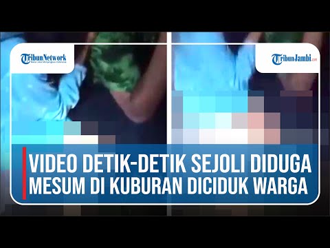 Viral Video Detik-detik Sejoli Diduga Mesum di Kuburan Diciduk Warga