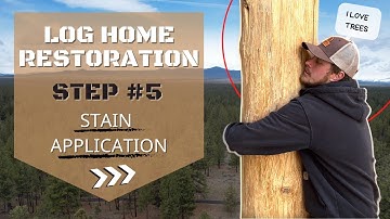 STAINING an EPIC $2,768,200 LOG HOME (Log Home Restoration - Step 5)