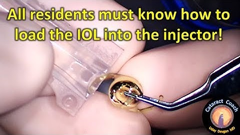 resident surgeons must learn how to load the IOL in Cataract Surgery