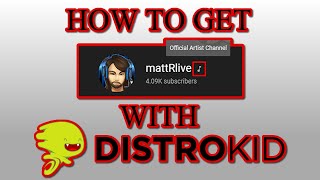 How To Get Official Artist Channel ♪ on YouTube with Distrokid