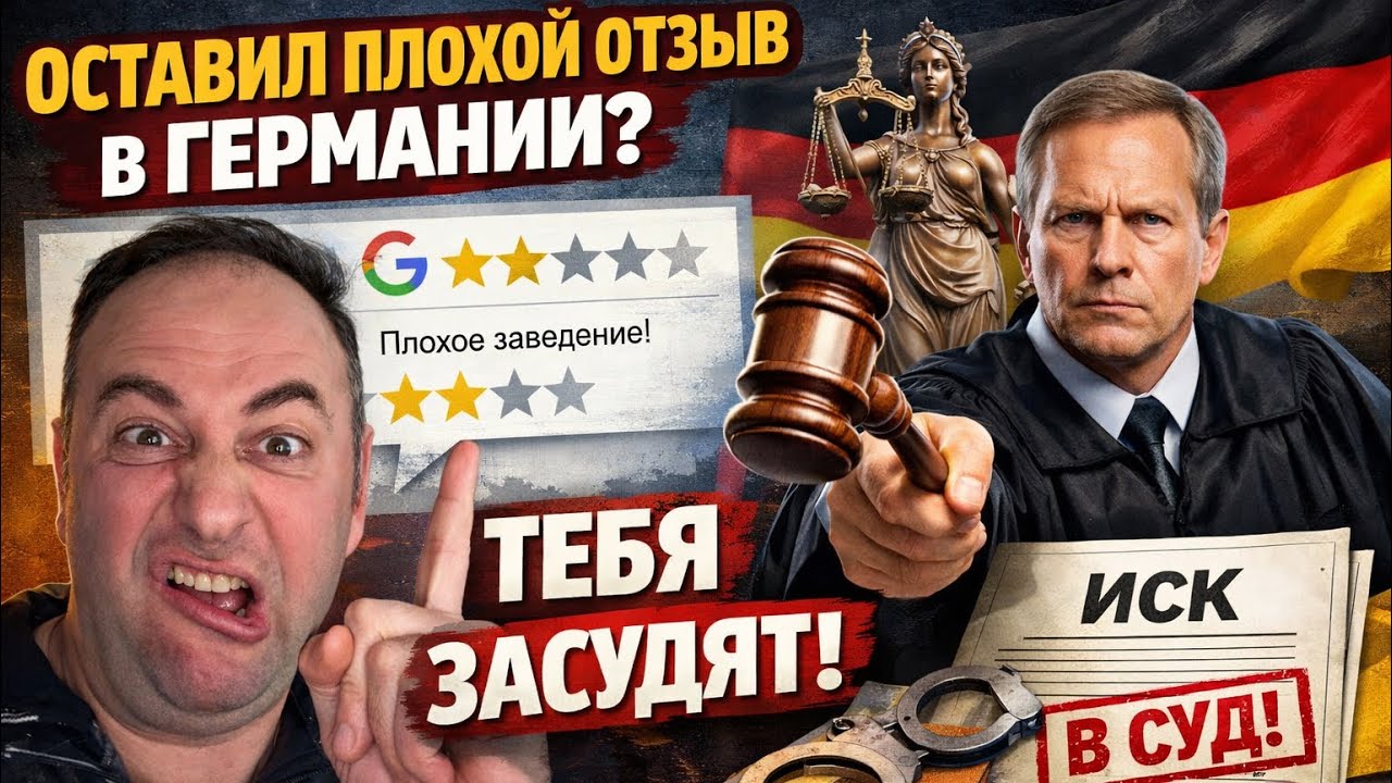 Как тебя засудят на 10 000 € за плохой отзыв через Google. ￼