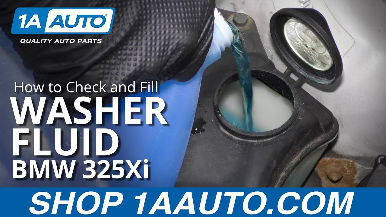 How To Fill Any BMW windshield washer fluid Location ￼Reservoir  cap￼instructions￼ 