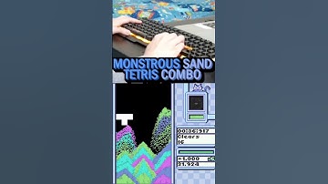 Monstrous Sand Tetris Combo #shorts #tetris