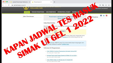 Jadwal Penerimaan SIMAK UI Gelombang 1 tahun 2022