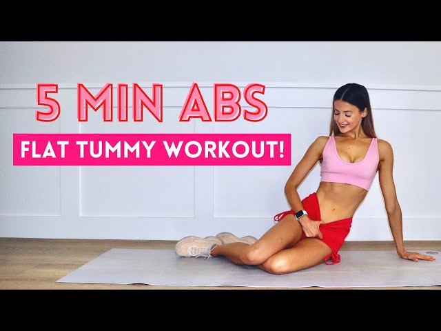 5 MIN AB WORKOUT (Burn Belly Fat!) class=