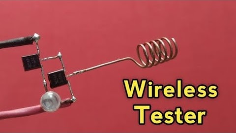 How to make wireless tester using bc547transistor #testar#bc547transistor#school project