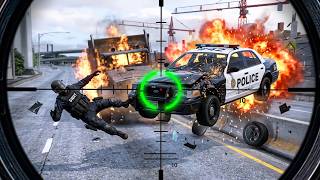 GTA 5 Epic SNIPER Fails & Funny Physics Moments Ragdoll Chaos PT 02