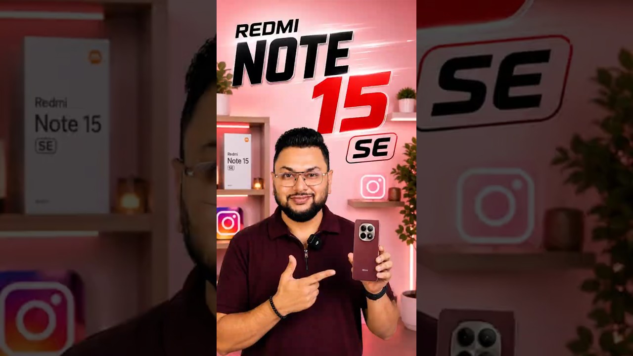 Redmi Note 15 SE Crimson Reserve color looks so premium! #redmi #redminote15 #smartphone