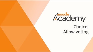 Choice in Moodle