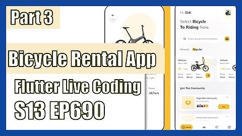 [Flutter] Flutter Live Coding EP690 (Bicycle Rental App Part 3)