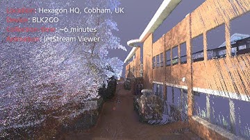 Hexagon HQ BLK2GO capture, visualised in Leica JetStream