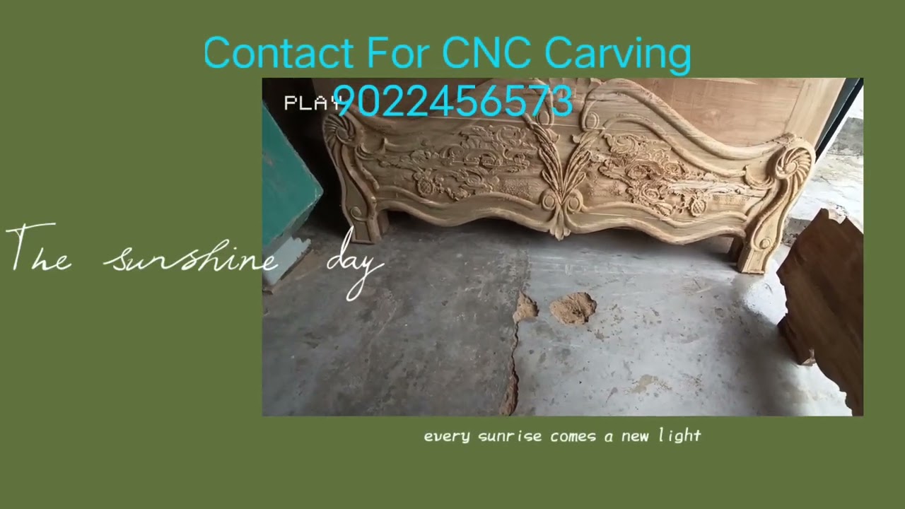 CNC Carving Luxury Bed(Leg)