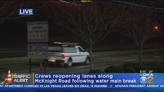 McKnight Rd. Reopens After Water Main Break