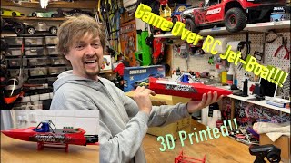 Best 3D printed RC Jet Boat build - The Game Over Kev Talbot edition