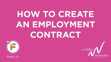 How to create an employment contract | A snippet from Farillio